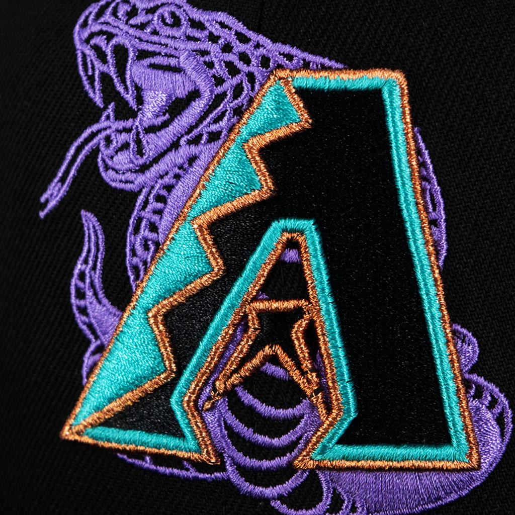 MLB Arizona Diamondbacks New Era Double Vision 59FIFTY Fitted Hat - Black