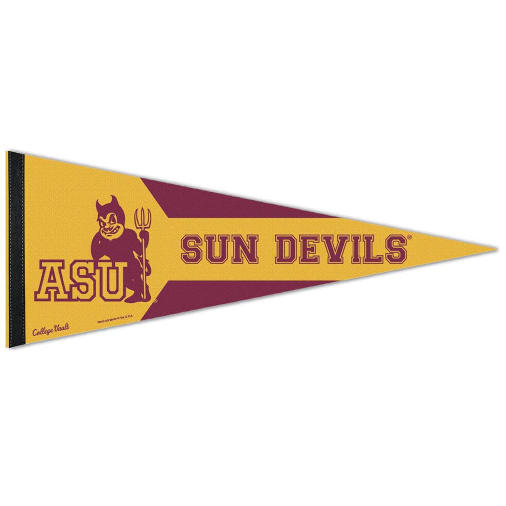 NCAA Arizona State Sun Devils WinCraft 12" x 30" Premium Vault Pennant - Gold