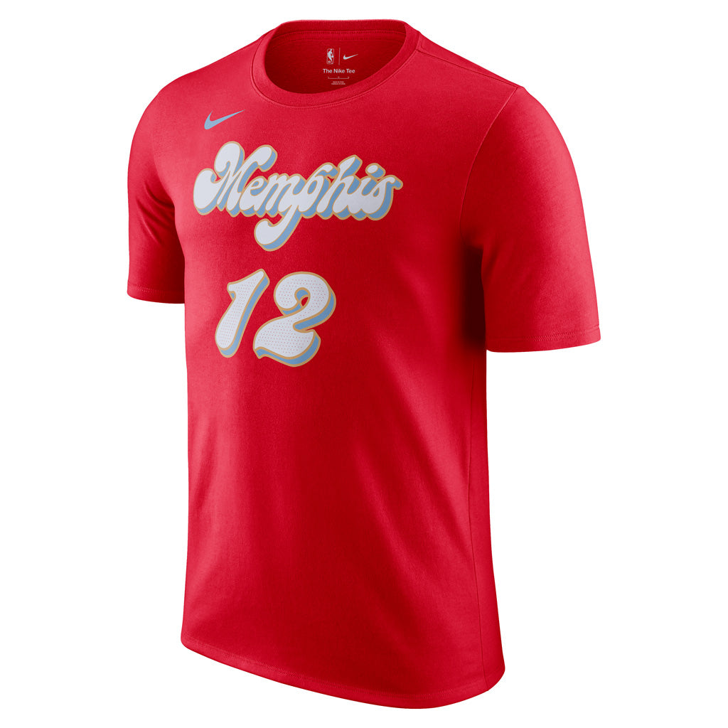 NBA Memphis Grizzlies Ja Morant City Edition 2025 Name & Number T-Shirt - Red
