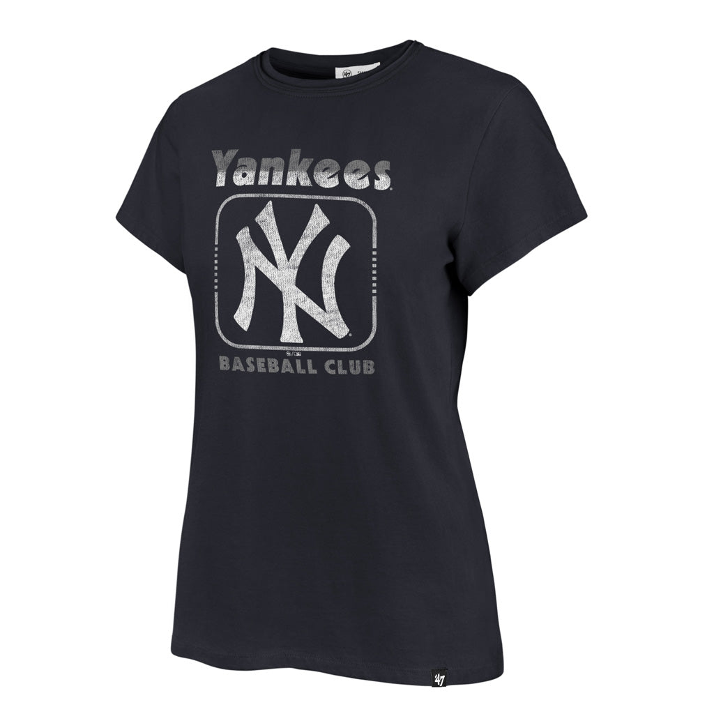 MLB New York Yankees Women's '47 In Stereo Frankie T-Shirt - Navy