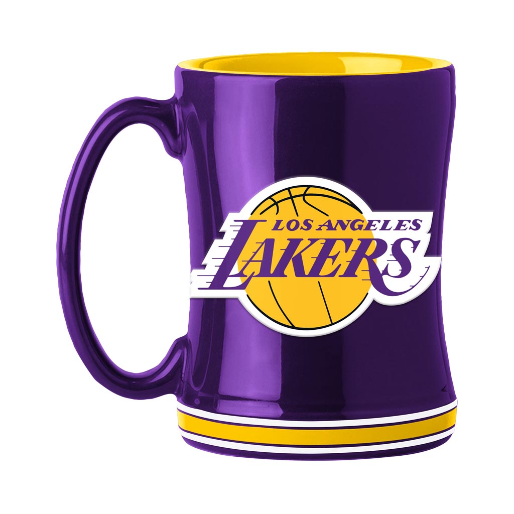 NBA Los Angeles Lakers Logo Brands Relief Mug - Purple
