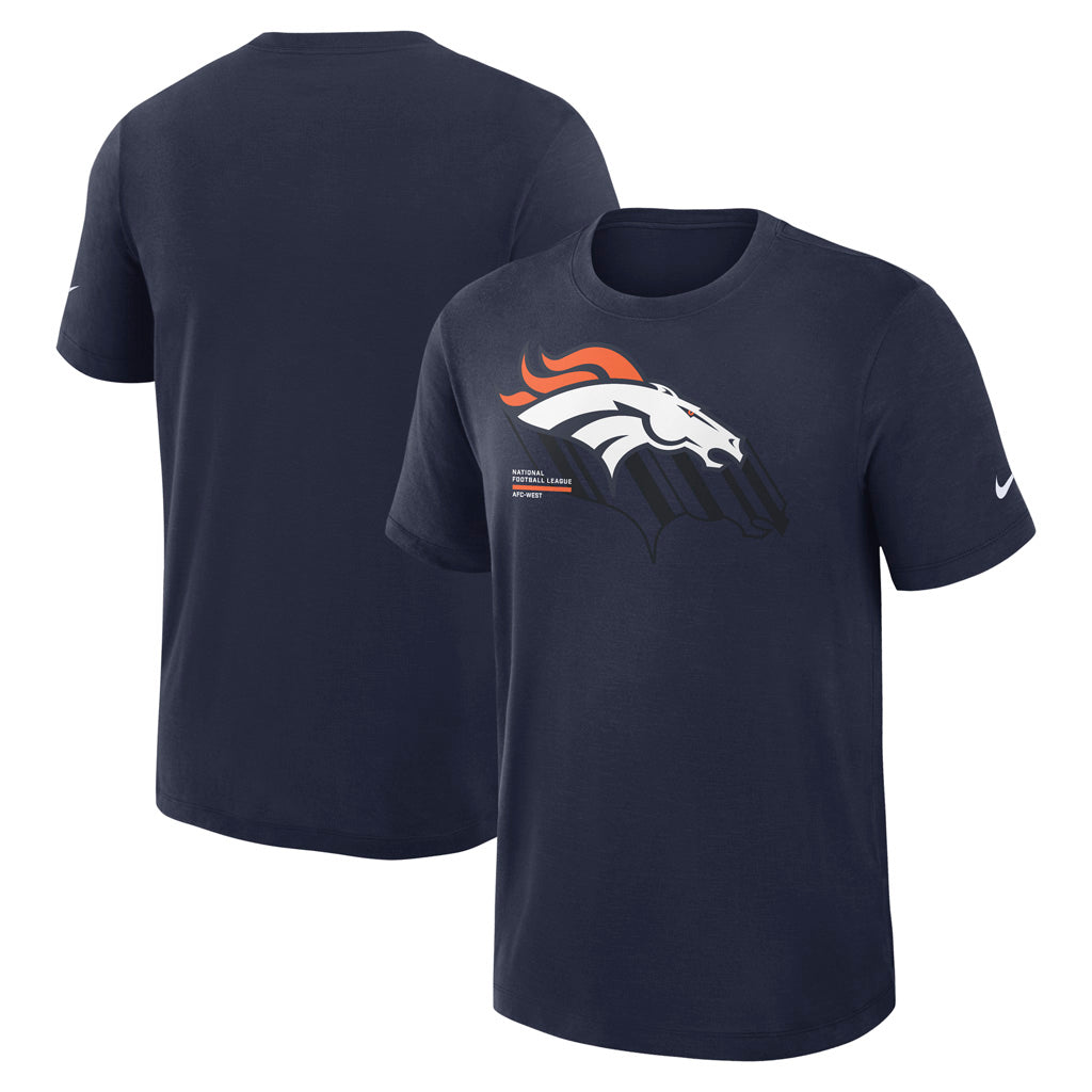 NFL Denver Broncos Nike Slub T-Shirt - Navy