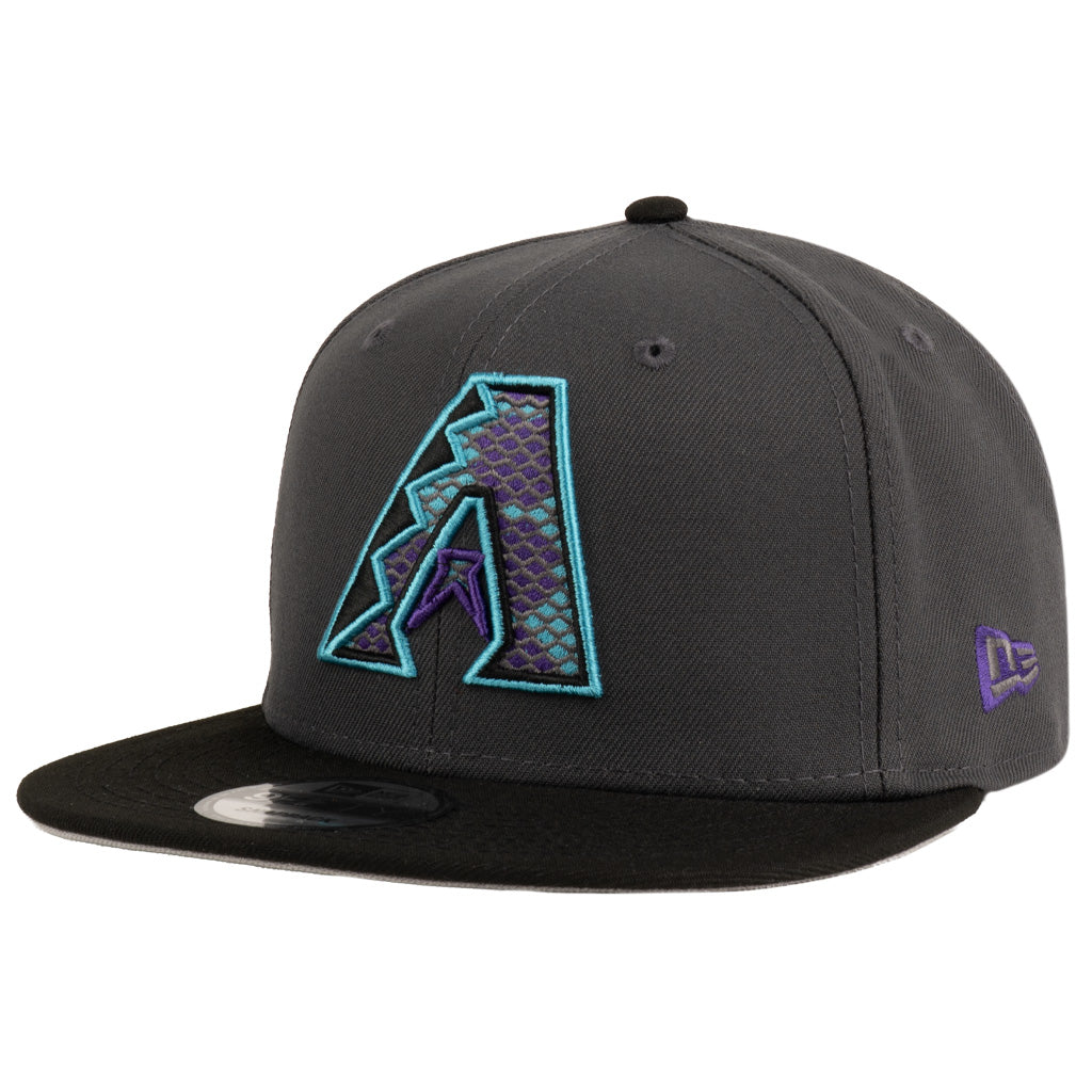 MLB Arizona Diamondbacks New Era Two-Tone City Connect Snakeskin 9FIFTY Snapback Hat - Graphite