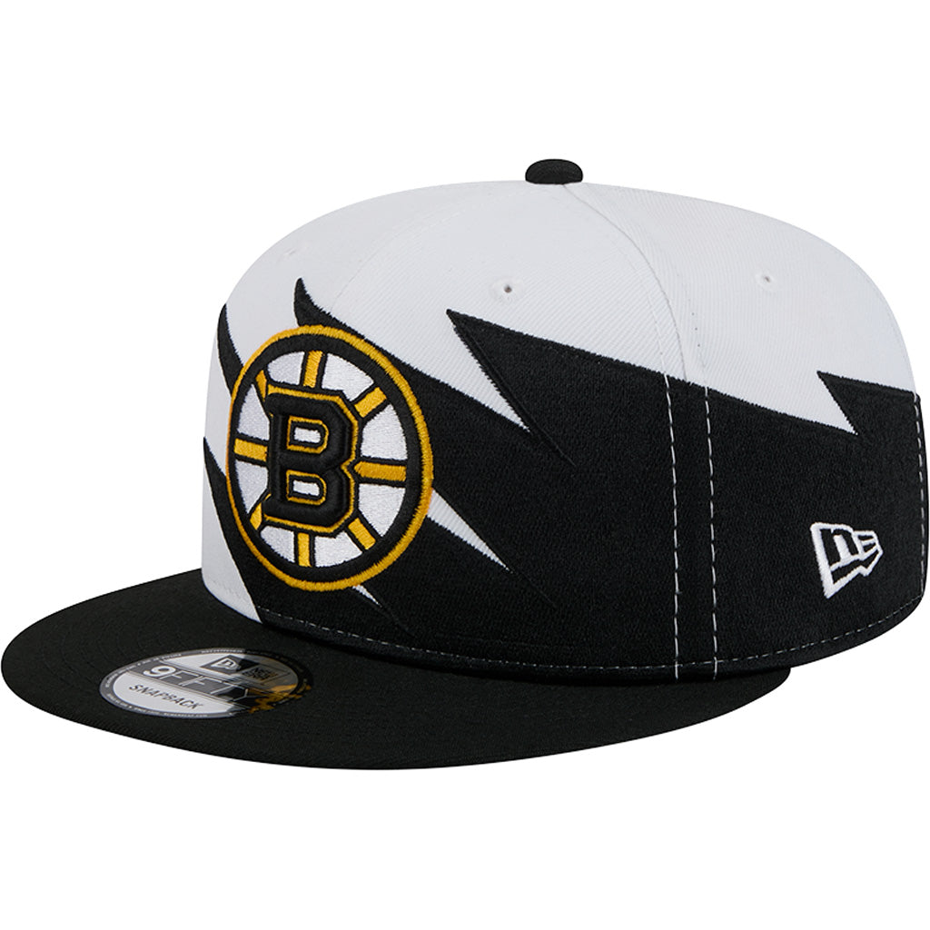 NHL Boston Bruins New Era Jagged 9FIFTY Snapback Hat - White