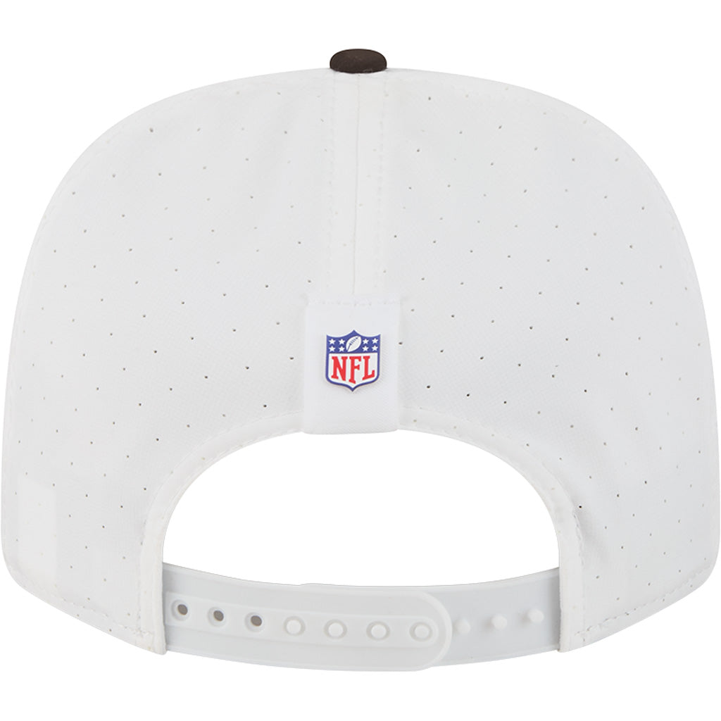 NFL Cleveland Browns New Era 2025 Training 9SEVENTY Stretch-Snapback Hat - White