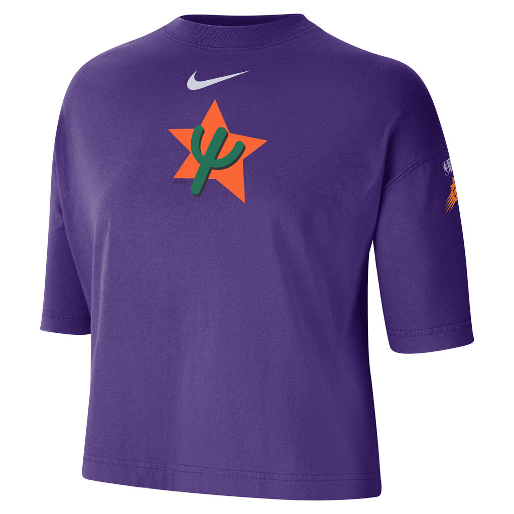 NBA Phoenix Suns Women's Nike 2024/25 City Edition Boxy Short Sleeve T-Shirt