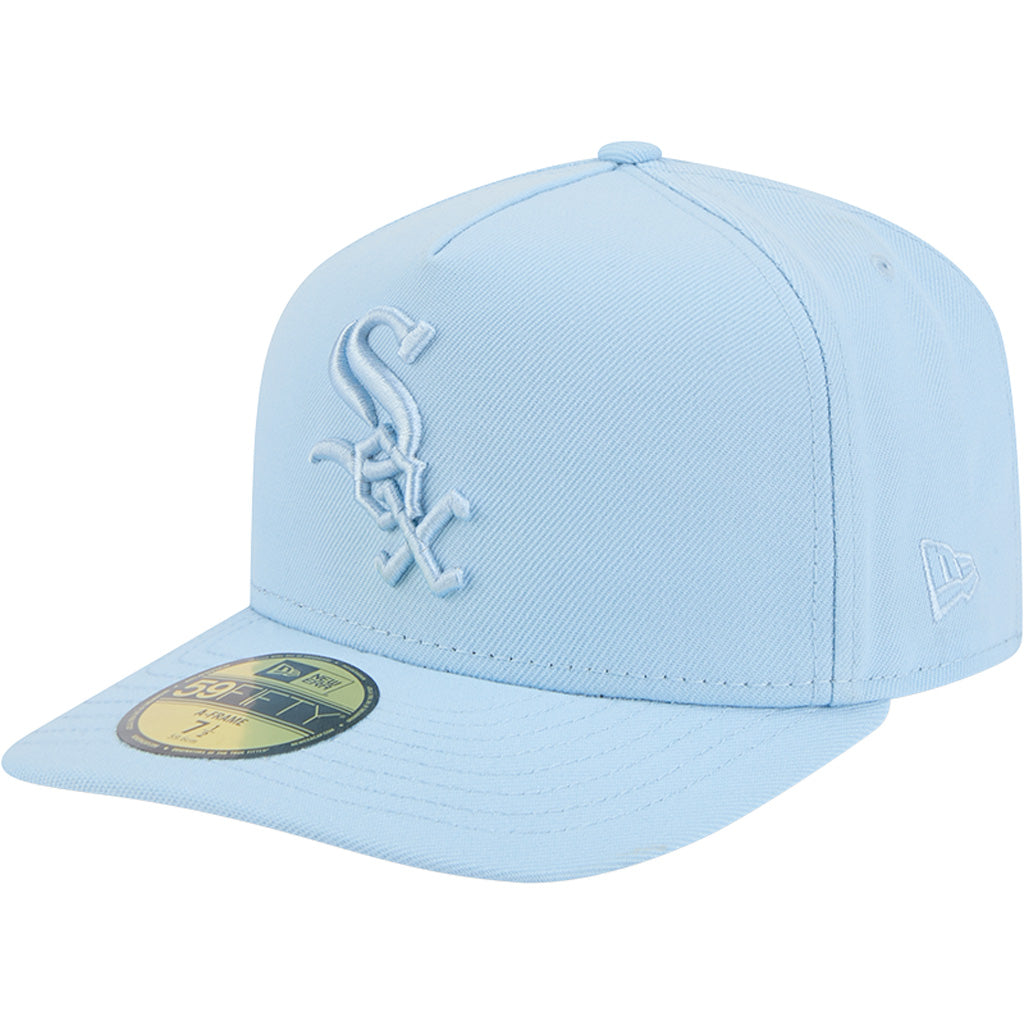 MLB Chicago White Sox New Era Tonal Blue 59FIFTY A-Frame Fitted Hat - Blue