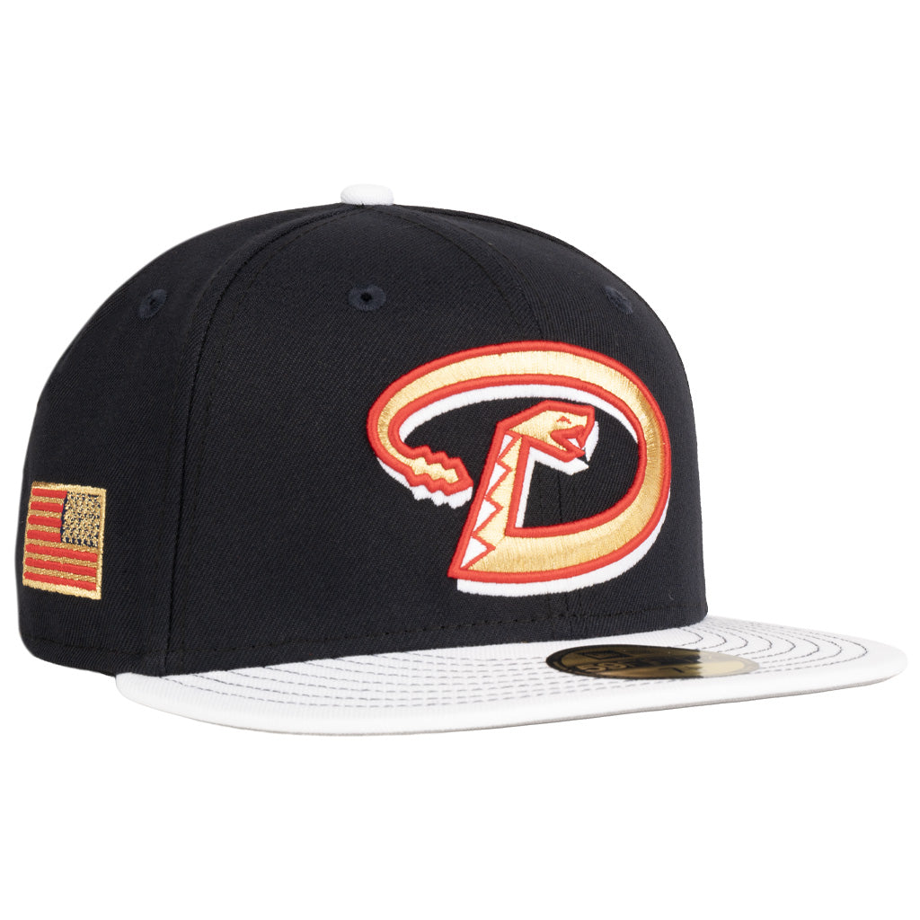 MLB Arizona Diamondbacks New Era Gold Medal 59FIFTY Fitted Hat - Navy