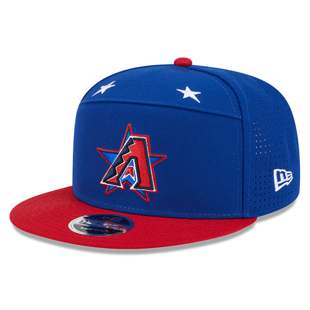 MLB Arizona Diamondbacks New Era 2025 All Star Game Workout 9FIFTY Split Panel Snapback Hat - Blue