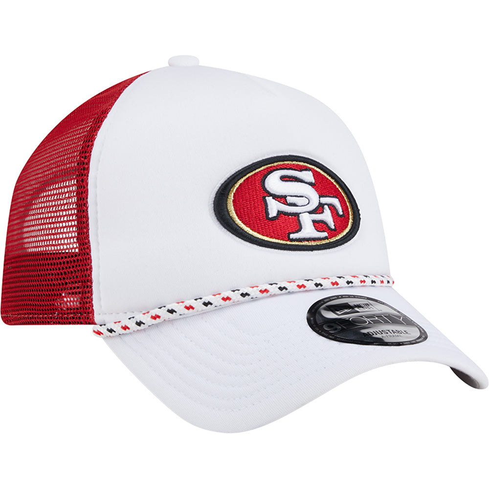 NFL San Francisco 49ers New Era Court Sport 9FORTY A-Frame Adjustable Hat