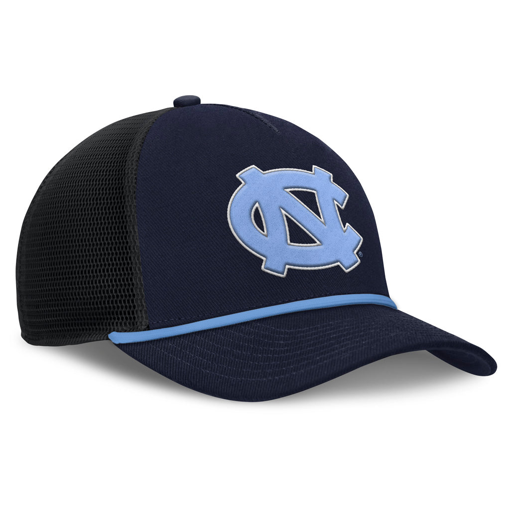 NCAA North Carolina Tar Heels Nike Primary Logo Snapback Trucker Hat - Navy