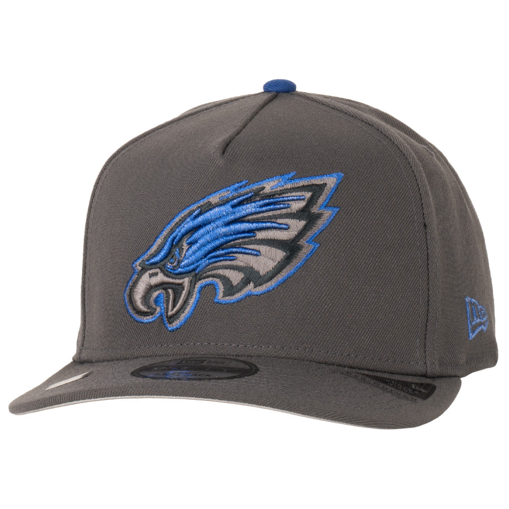 NFL Philadelphia Eagles New Era Azurite 9FIFTY A-Frame Snapback Hat - Graphite