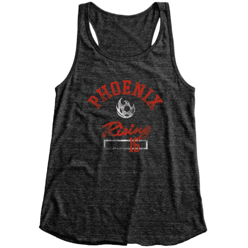 Phoenix Rising Women's Blue 84 Experience Racer Back Tank Top - Black