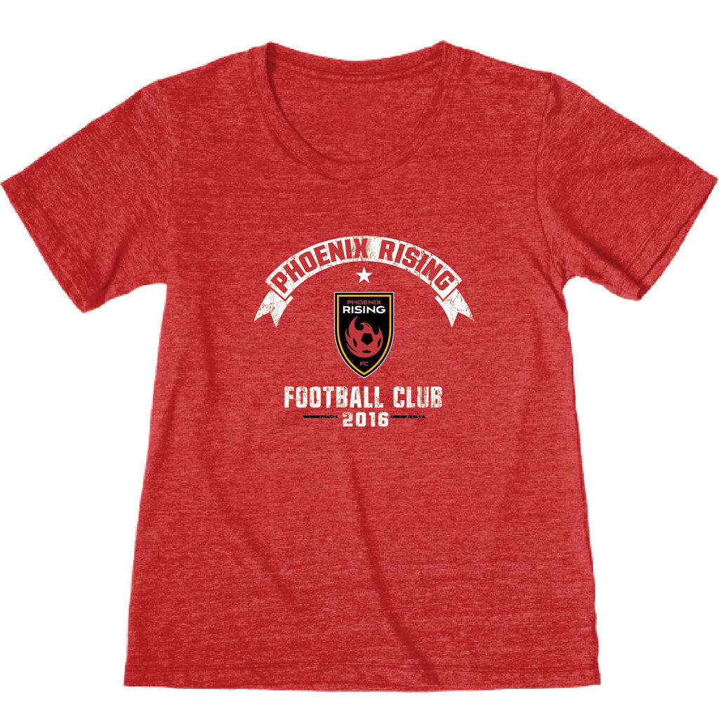 Phoenix Rising Women's Blue 84 Second Rate Blend T-Shirt - Red