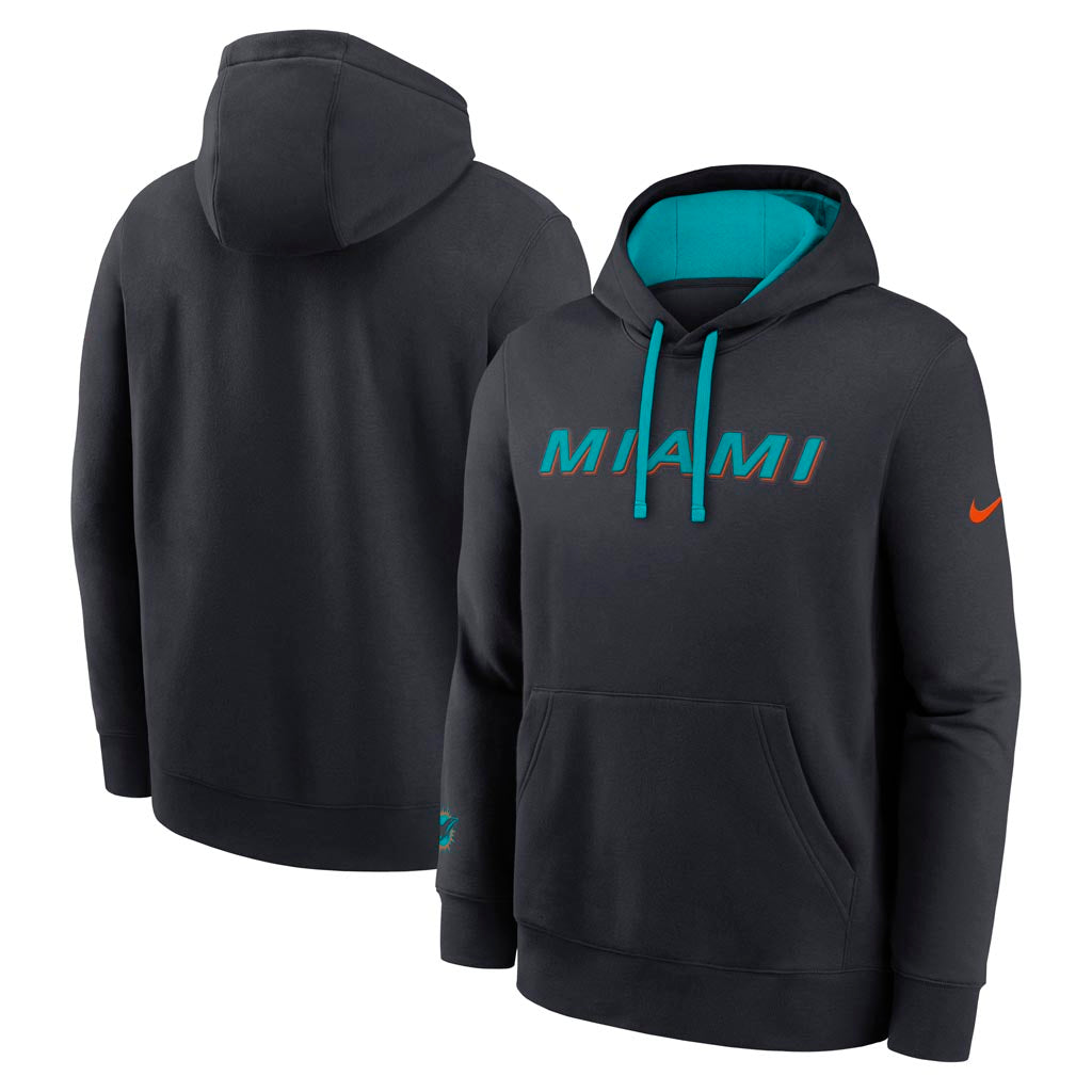 NFL Miami Dolphins Nike Rivalries Club Fleece Hoodie - Navy