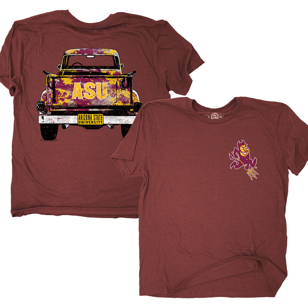 NCAA Arizona State Sun Devils The Duck Company Pickup T-Shirt - Maroon