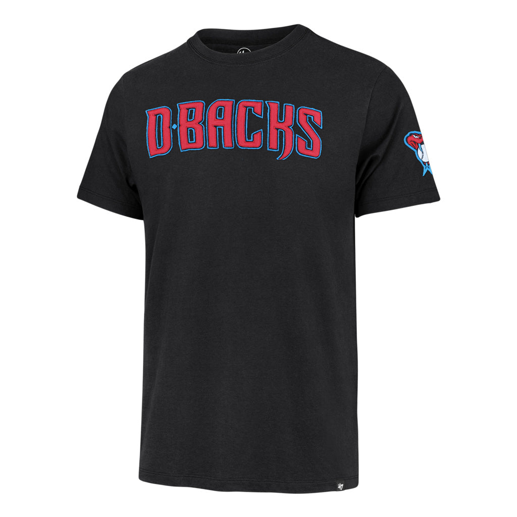 MLB Arizona Diamondbacks '47 Teal Outline Franklin Fieldhouse T-Shirt - Black