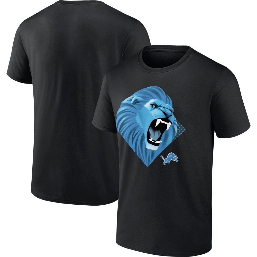 NFL Detroit Lions Fanatics Illustration T-Shirt - Black