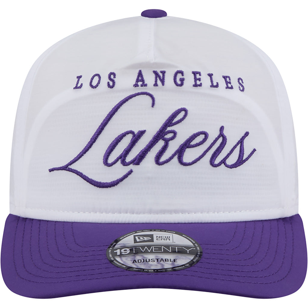 NBA Los Angeles Lakers New Era 2025 NBA Draft 9FIFTY Golfer Adjustable Hat - White