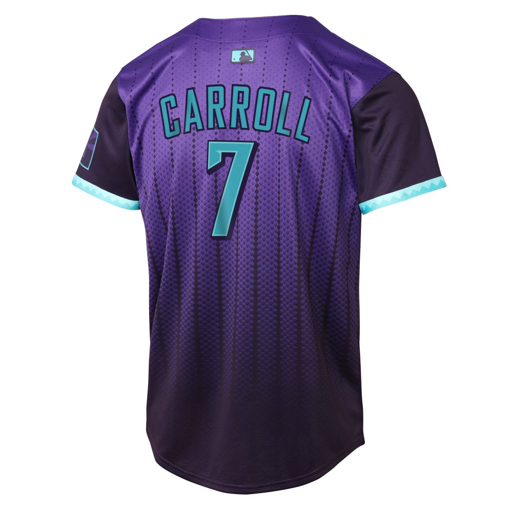 MLB Arizona Diamondbacks Corbin Carroll Youth Nike 2025 City Connect Limited Jersey - Purple