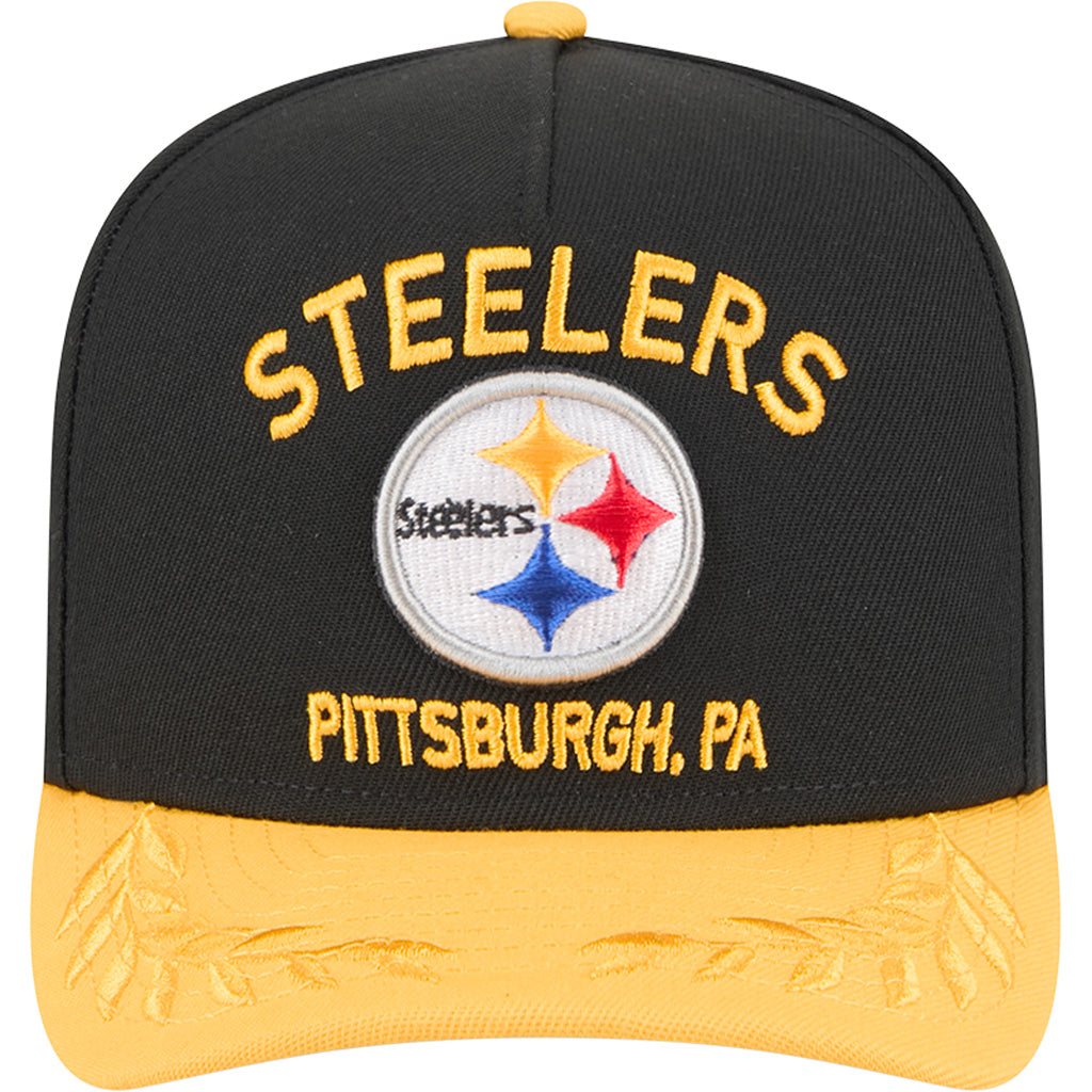 NFL Pittsburgh Steelers New Era 2025 Draft 9FIFTY A-Frame Hat - Black