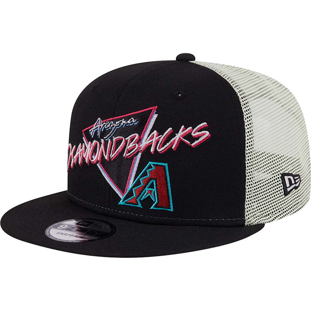 MLB Arizona Diamondbacks New Era Neon Trucker 9FIFTY Snapback Hat - Black