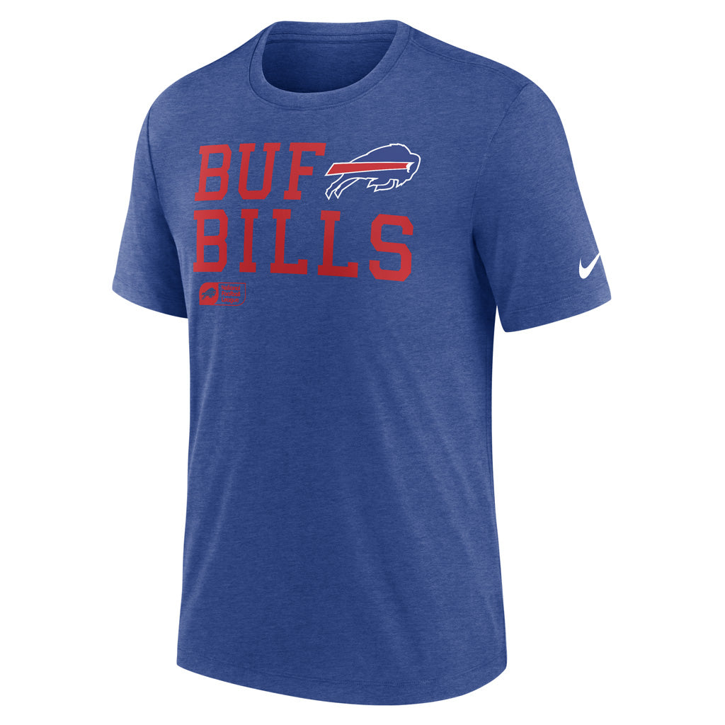 NFL Buffalo Bills Nike Lock Up Tri-Blend T-Shirt - Blue