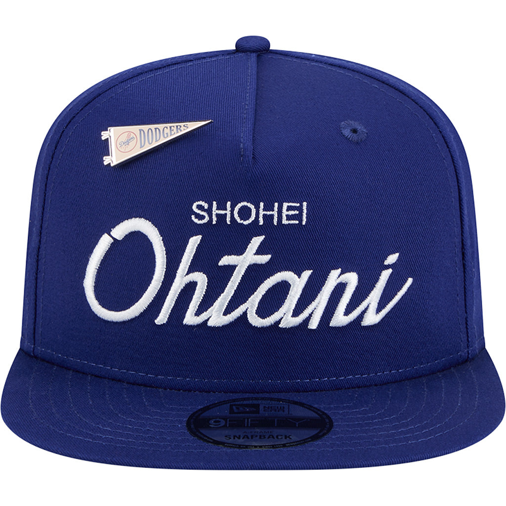MLB Los Angeles Dodgers Shohei Ohtani New Era Player Name 9FIFTY A-Frame Snapback Hat - Blue