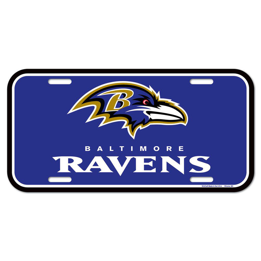 NFL Baltimore Ravens WinCraft License Plate - Purple