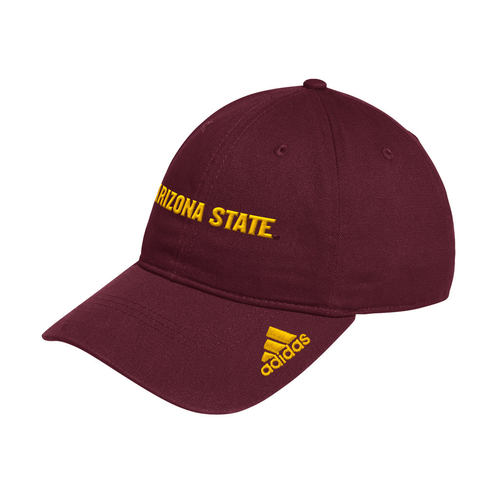 NCAA Arizona State Sun Devils adidas Logo Slouch Adjustable Hat - Maroon
