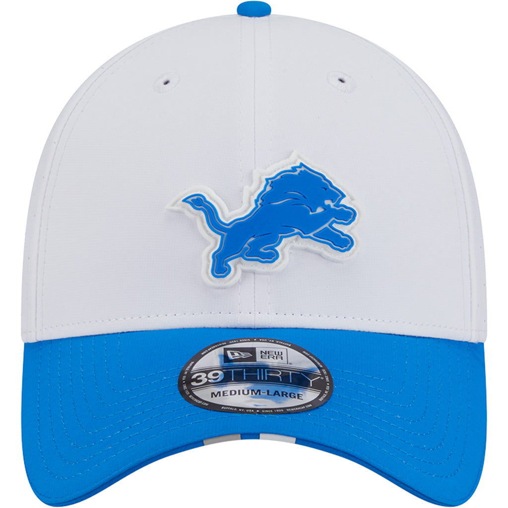 NFL Detroit Lions New Era 2025 Training 39THIRTY Flex Fit Hat - White