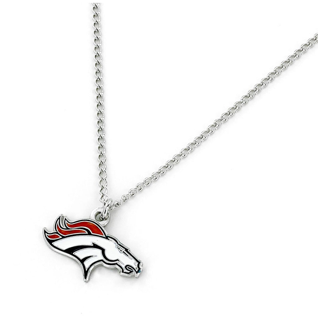NFL Denver Broncos Aminco Logo Necklace - White