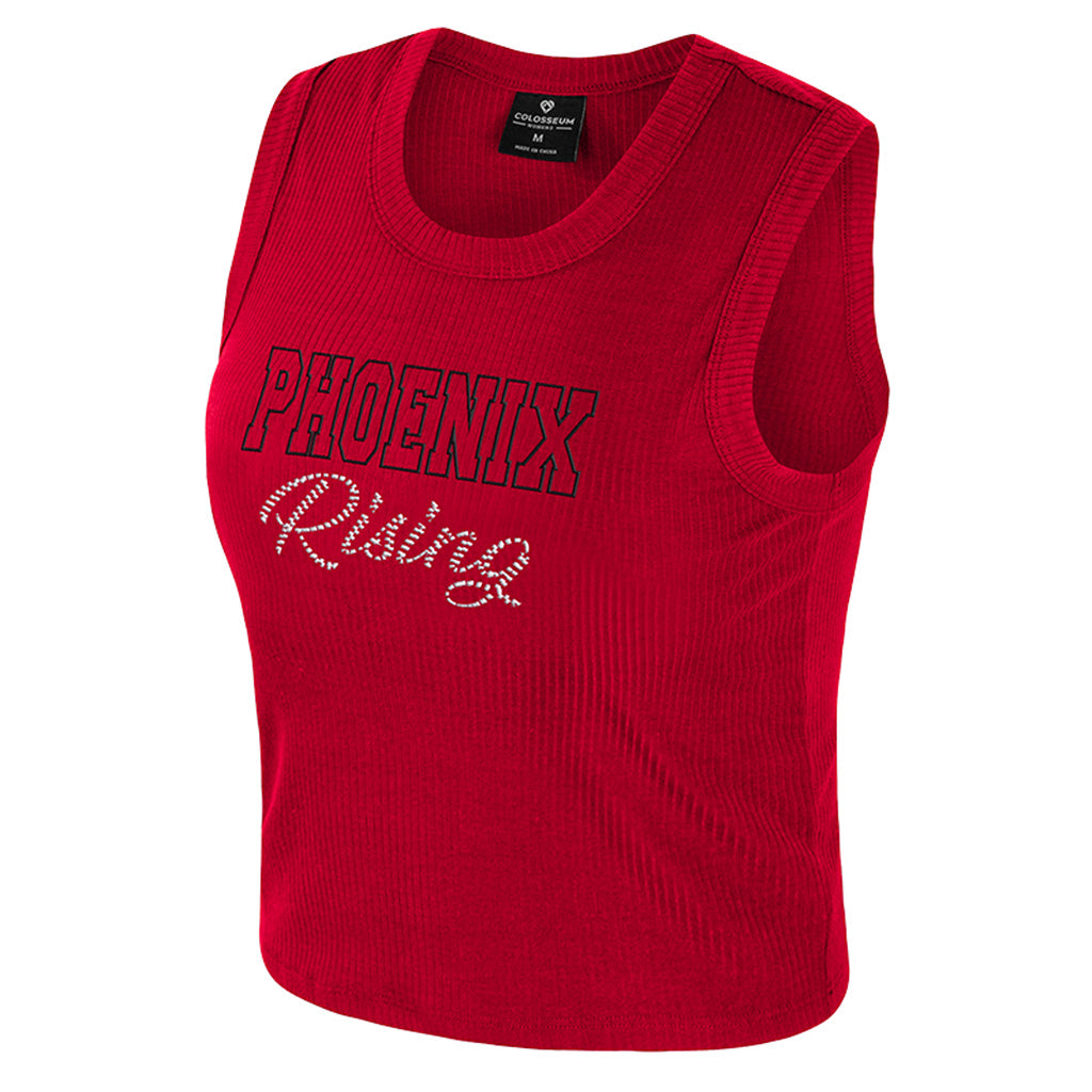 Phoenix Rising Women's Colosseum Sublime Ribbed Tank Top - Red