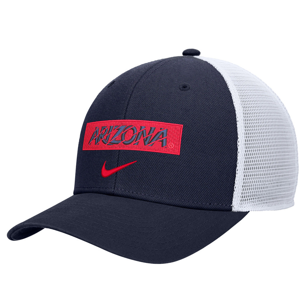 NCAA Arizona Wildcats Youth Nike Rise Trucker Adjustable Hat - Navy