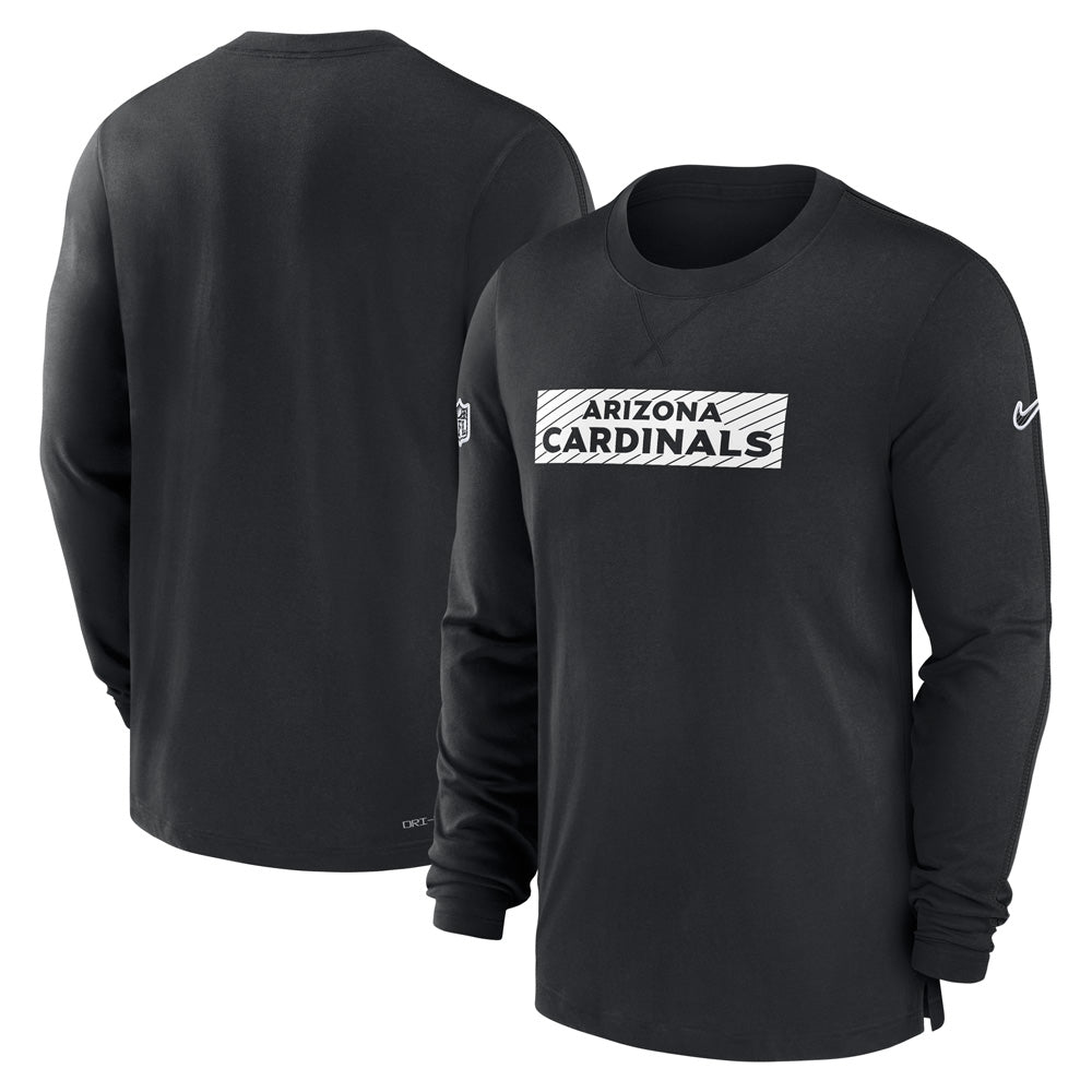 NFL Arizona Cardinals Nike Dri-Fit Player Team Issue Long Sleeve T-Shirt - Black