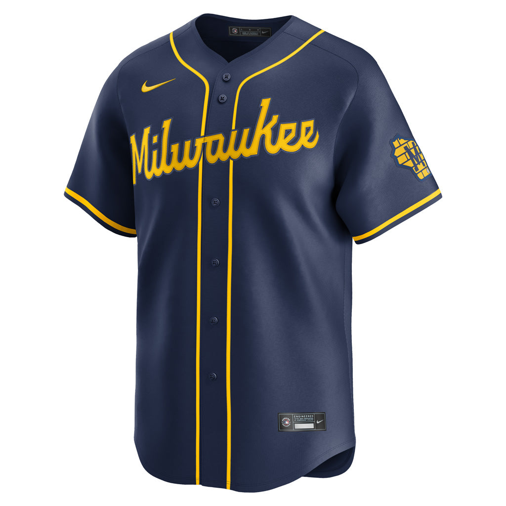 MLB Milwaukee Brewers Nike Alternate Limited Jersey - Navy