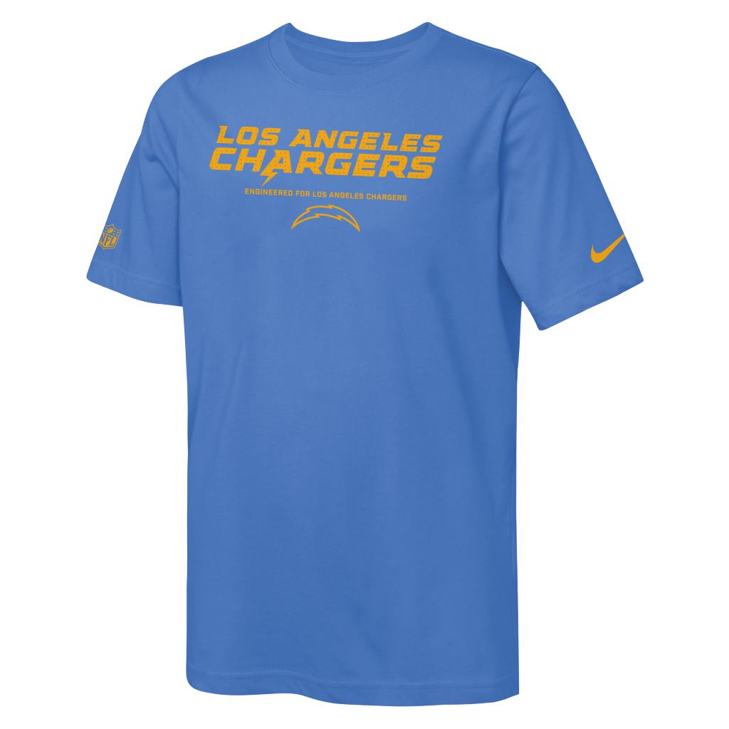 NFL Los Angeles Chargers Youth Nike Team Issue T-Shirt - Blue