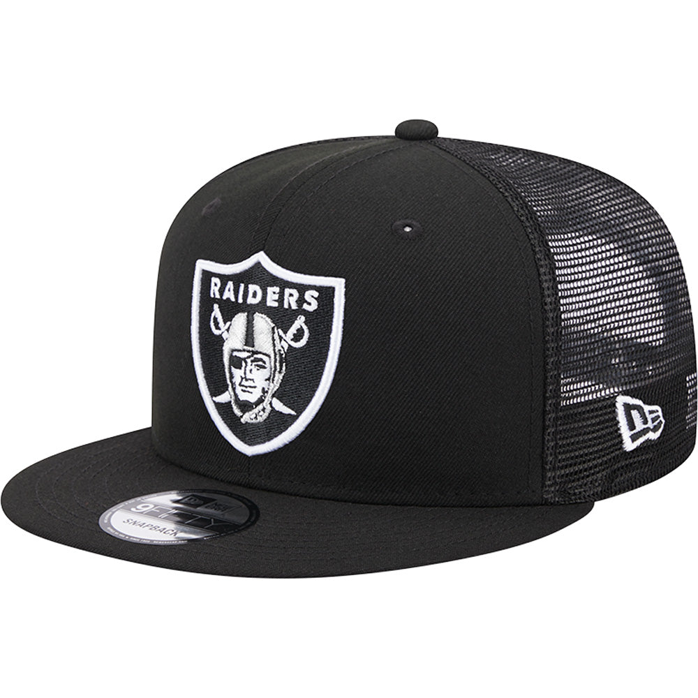 NFL Las Vegas Raiders New Era 9FIFTY Snapback Trucker Hat - Black