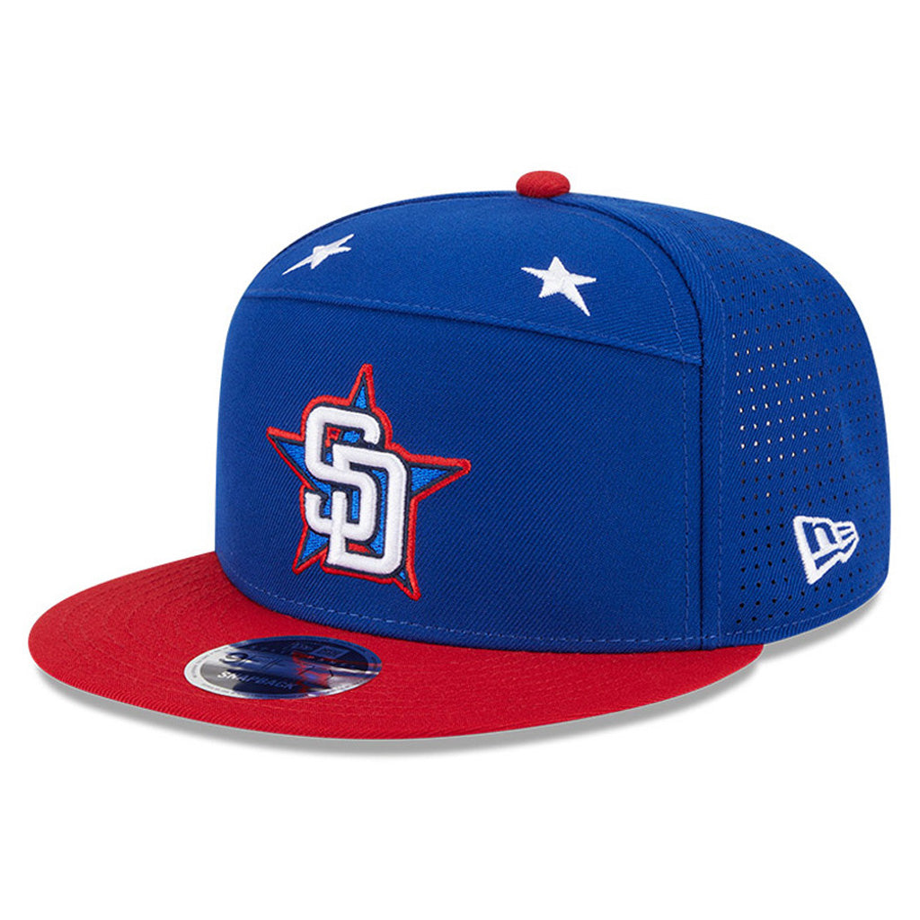MLB San Diego Padres New Era 2025 All Star Game Workout 9FIFTY Split Panel Snapback Hat - Blue