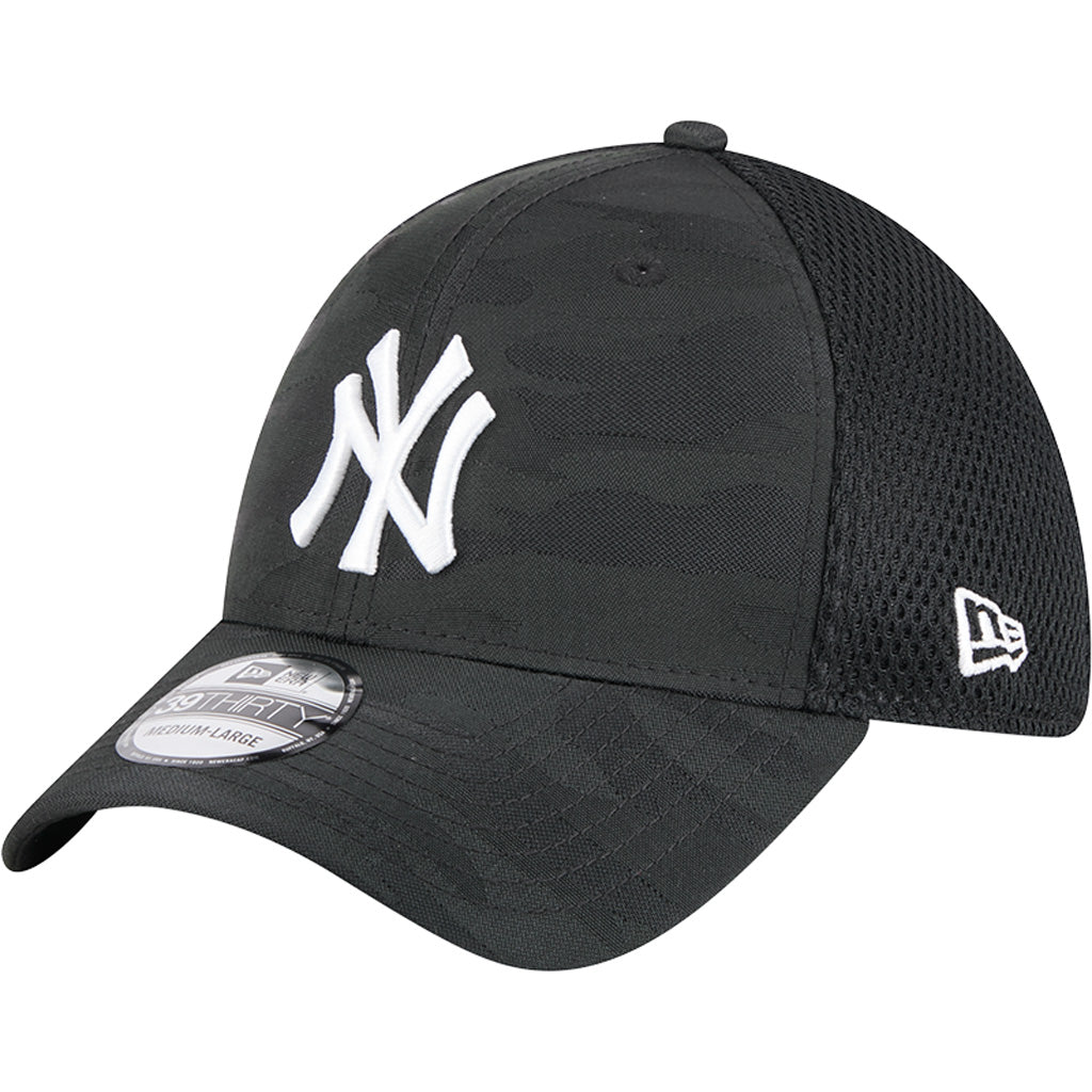 MLB New York Yankees New Era Black Camo 39THIRTY Flex Fit Hat - Black