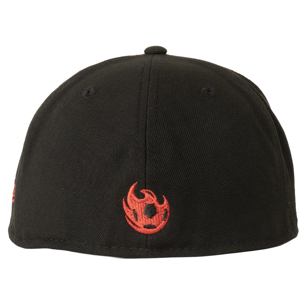 Phoenix Rising New Era Metallic Red 59FIFTY Fitted Hat - Black