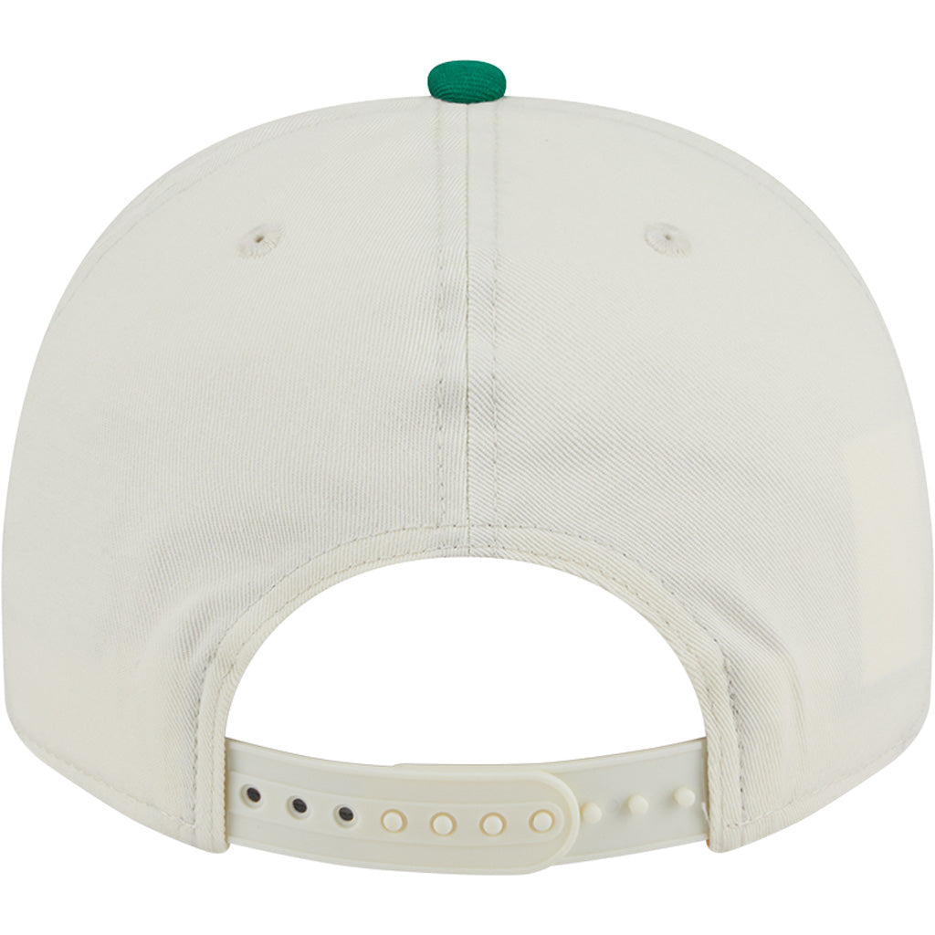 NBA Boston Celtics New Era Chainstitch Two-Tone 9FIFTY A-Frame Snapback Hat - Cream