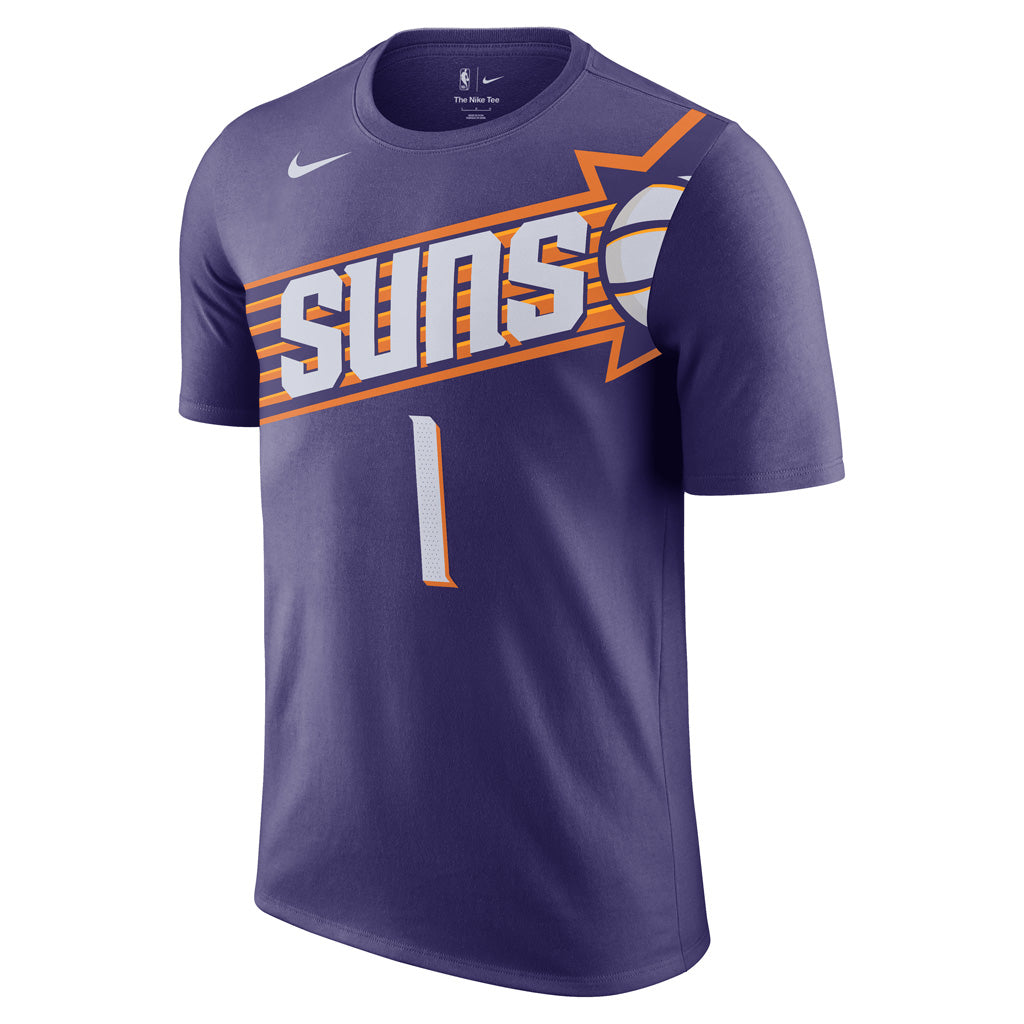 NBA Phoenix Suns Devin Booker Nike Icon Name &amp; Number T-Shirt - Purple