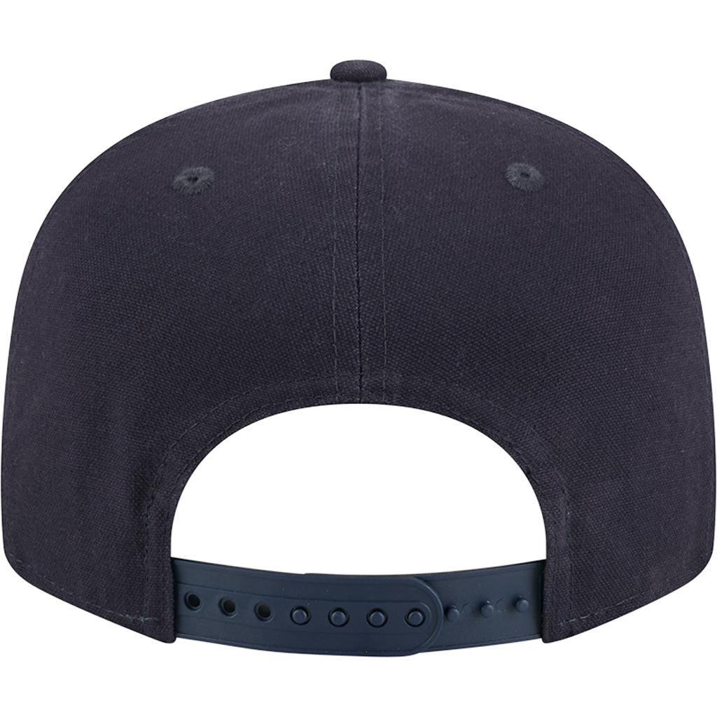 MLB Boston Red Sox Cotton Canvas 9FIFTY Split Panel Snapback Hat - Navy