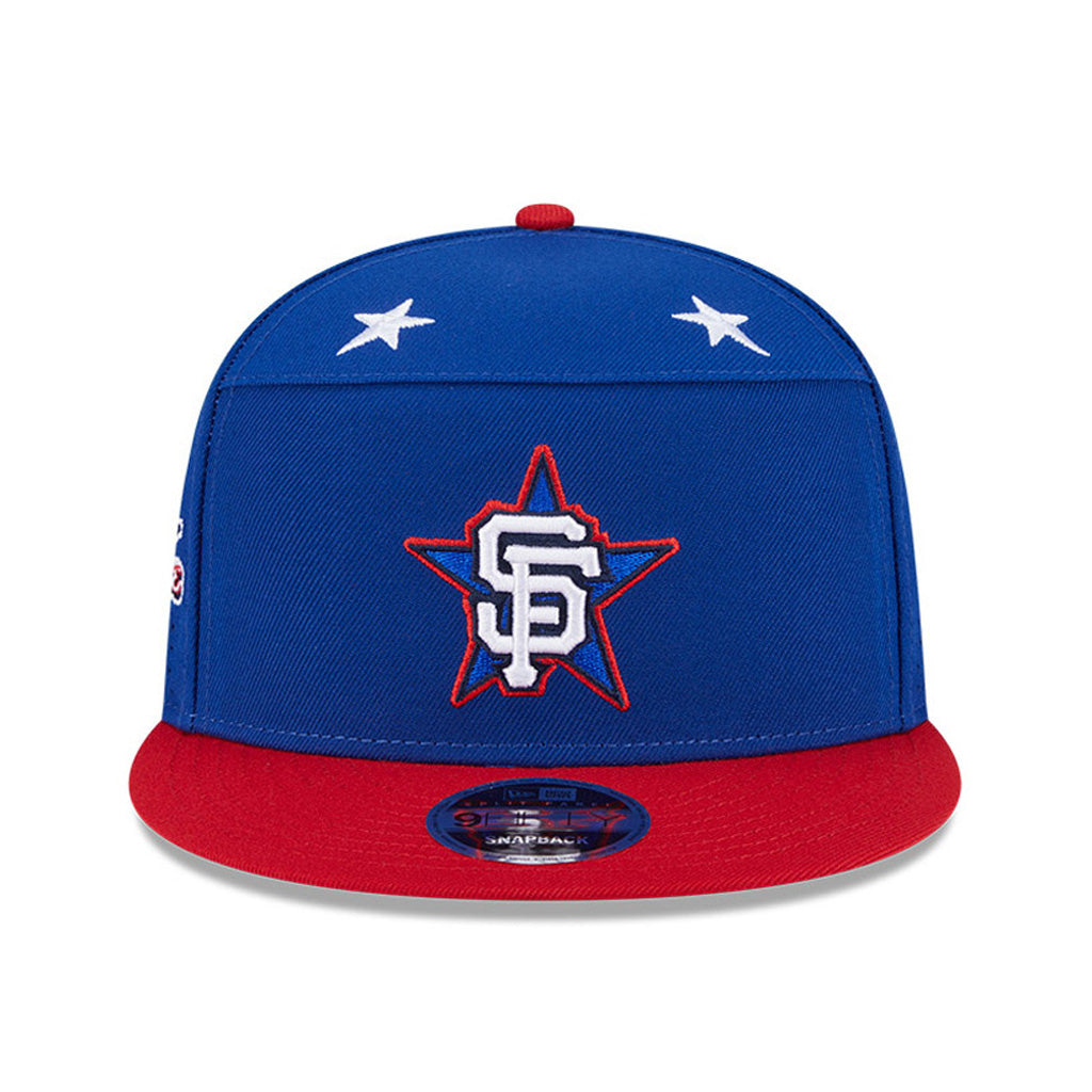 MLB San Francisco Giants New Era 2025 All Star Game Workout 9FIFTY Split Panel Snapback Hat - Blue