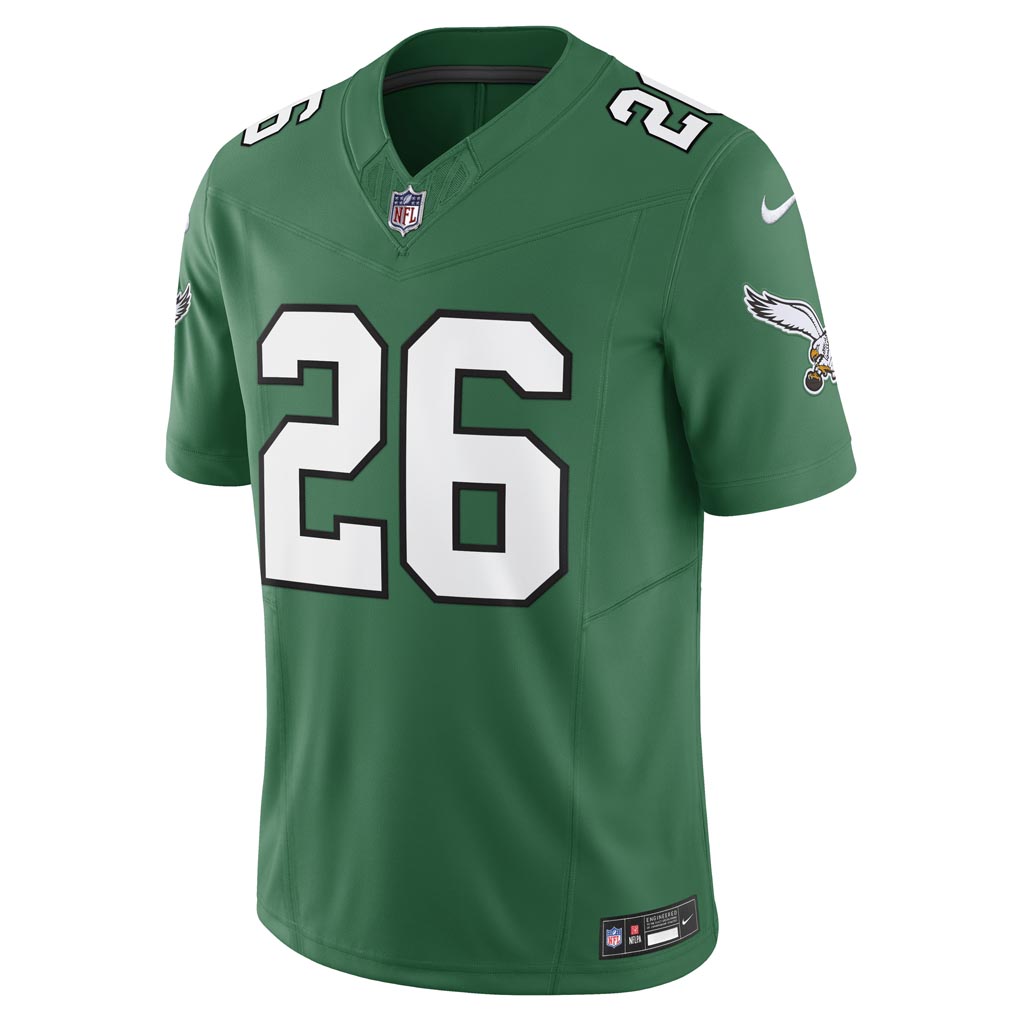 NFL Philadelphia Eagles Saquon Barkley Nike Throwback Vapor Limited Jersey - Green