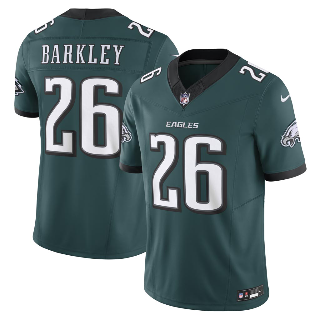 NFL Philadelphia Eagles Saquon Barkley Nike Home Vapor Limited Jersey - Green
