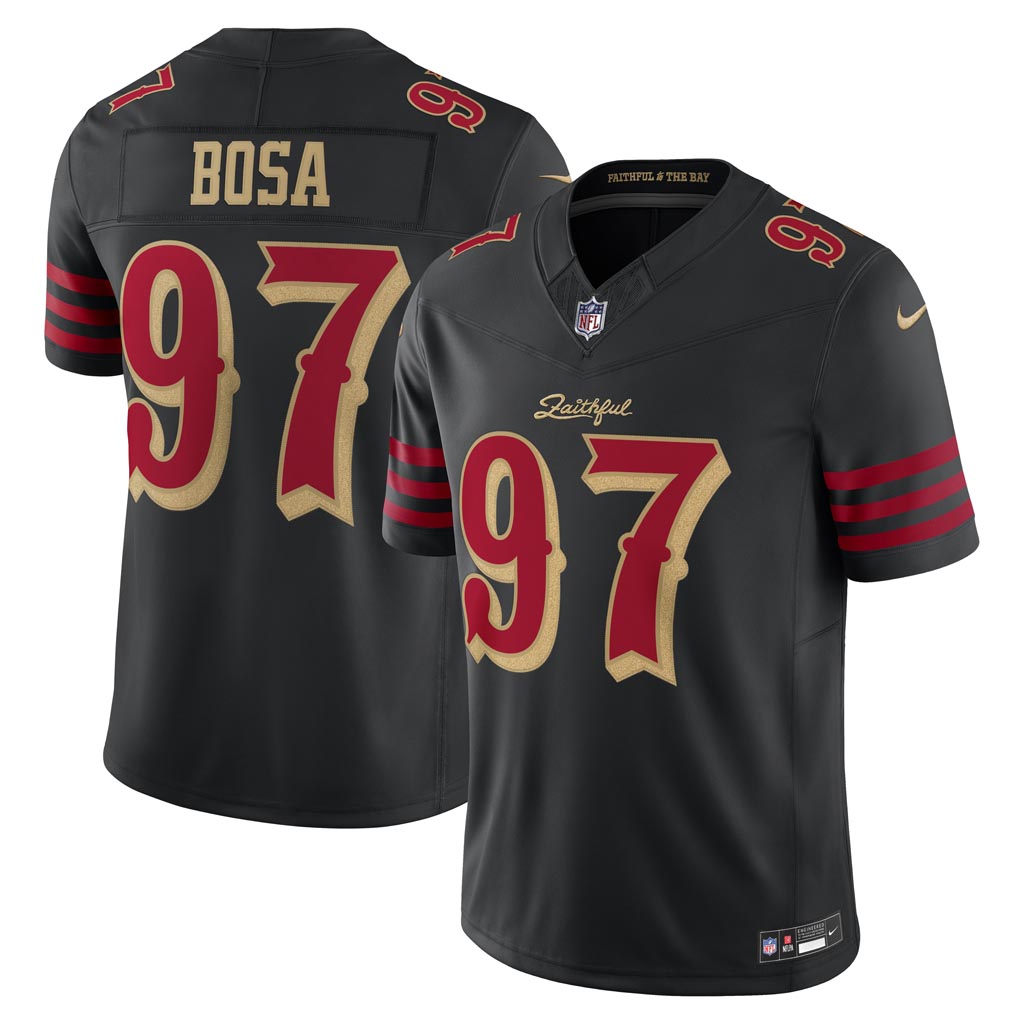 NFL San Francisco 49ers Nick Bosa Nike Rivalries Limited Jersey - Black