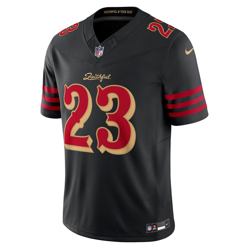 NFL San Francisco 49ers Christian McCaffrey Nike Rivalries Limited Jersey - Black