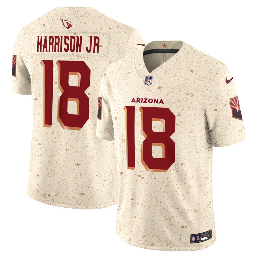 NFL Arizona Cardinals Marvin Harrison Jr. Nike Rivalries Vapor F.U.S.E. Limited Jersey - Tan